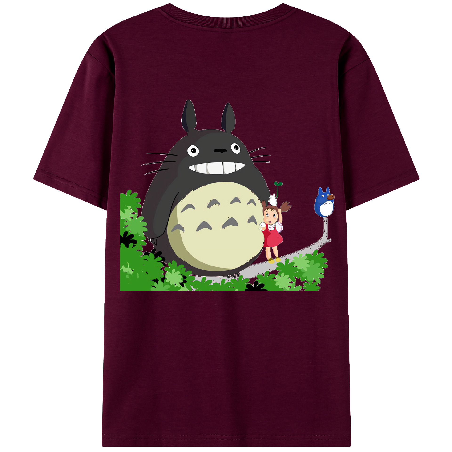 （画像用） となりのトトロ 草壁メイ 草壁サツキ My Neighbor Totoro Satsuki Kusakabe Mei Kusakabe レディース半袖Tシャツ(バックプリント)